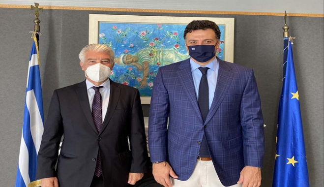 Συνάντηση Υπ. Τουρισμού Βασ. Κικίλια με τον Πρέσβη της Γερμανίας Ερνστ Ράιχελ