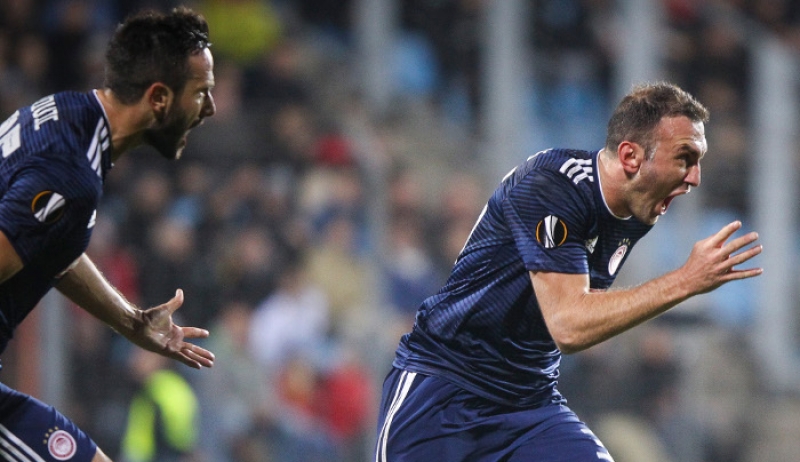 Πρώτη νίκη για τον Ολυμπιακό με 2-0 επί της Ντουντελάνζ για το Europa League