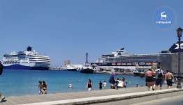 «Πλημμύρισε» χθες από 6.000 τουρίστες το λιμάνι της Ρόδου