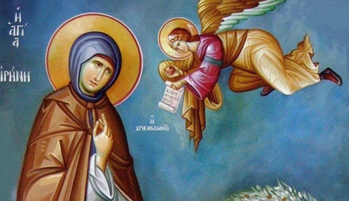 Αγία Ειρήνη Χρυσοβαλάντου: Σήμερα αγιάζονται τα μήλα της ατεκνίας
