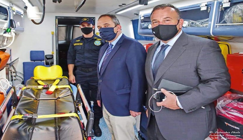 Στην τελετή ένταξης περιπολικών σκαφών του Λιμενικού Σώματος παρευρέθηκε ο Βουλευτής Δωδ/σου Ιωάννης Παππά