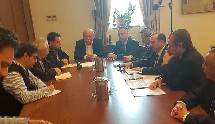 Συνάντηση με τον Πρόεδρο της Βουλής κ. Βούτση για τον προγραμματισμό των εκδηλώσεων του Έτους Δωδεκανήσου