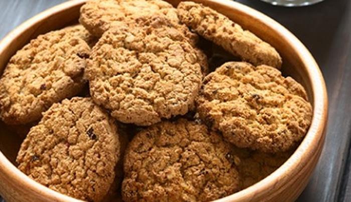 Cookies με βρώμη και μήλα