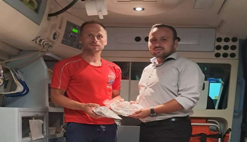 Ο Τομέας ΕΚΑΒ ΚΩ ευχαριστεί θερμά τον κ. Χαράλαμπο Ναβροζίδη για τη δωρεά ενός Εκτονωτή Φιάλης
