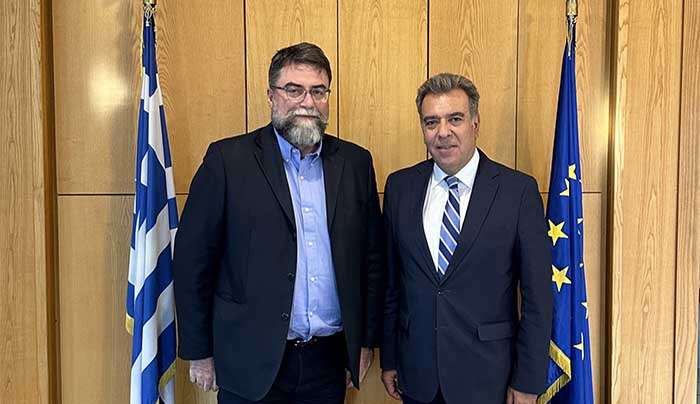 ΘΕΜΑ:  «Συνάντηση του Μάνου Κόνσολα με τον νέο Υφυπουργό Υποδομών και Μεταφορών, Βασίλη Οικονόμου»