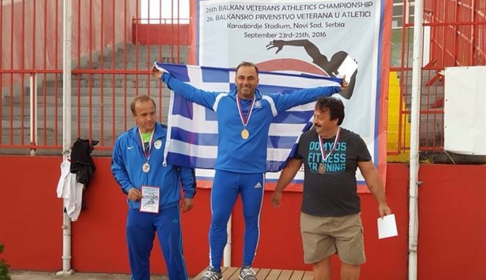 "Χρυσός" ο Ιμπραήμ Φαναρτζής στο Βαλκανικό Πρωτάθλημα Βετεράνων (φωτό-βίντεο)