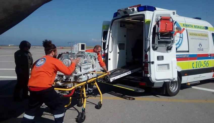 Αεροδιακομιδή σωτηρίας για βρέφος μόλις 5 ωρών από τη Ρόδο