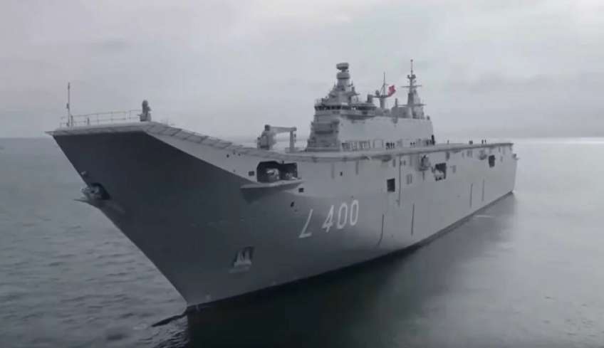 TCG Anadolu: Το αεροπλανοφόρο για drones παραδίδεται τέλη του έτους στο Πολεμικό Ναυτικό της Τουρκίας