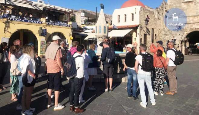 Περισσότεροι από 14.000 τουρίστες στη Ρόδο το σαββατοκύριακο