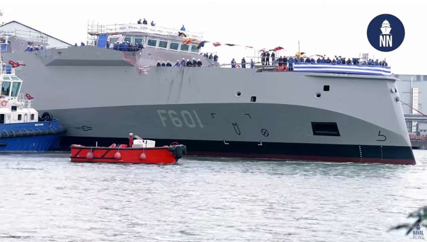 Η πρώτη ελληνική FDI Belharra «ΚΙΜΩΝ» αποκαλύπτεται – Βίντεο