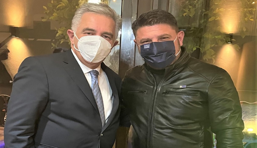 Συνάντηση στην Κω του Βασίλη Υψηλάντη με τον υφυπουργό Άμυνας κ. Νίκο Χαρδαλιά