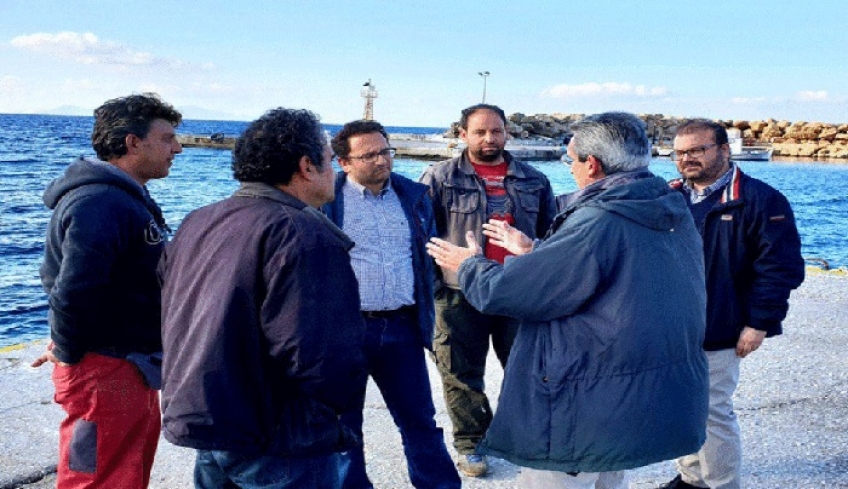 Στη χειμερινή Δονούσα ο Περιφερειάρχης, Γιώργος Χατζημάρκος