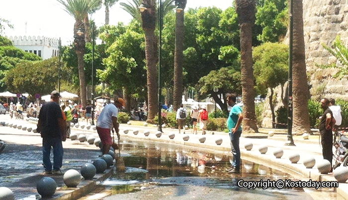 Συνεχίζεται ο καθαρισμός στη Λεωφόρο των Φοινίκων- Κλειστός ο δρόμος της παραλιακής (φωτό)