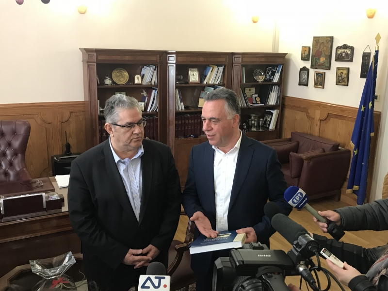 “Σε κλίμα ειλικρίνειας η συνάντηση του Δημάρχου Κω με τον γ.γ του ΚΚΕ κ. Κουτσούμπα. Κοινή ανησυχία για την τουρκική επιθετικότητα.”