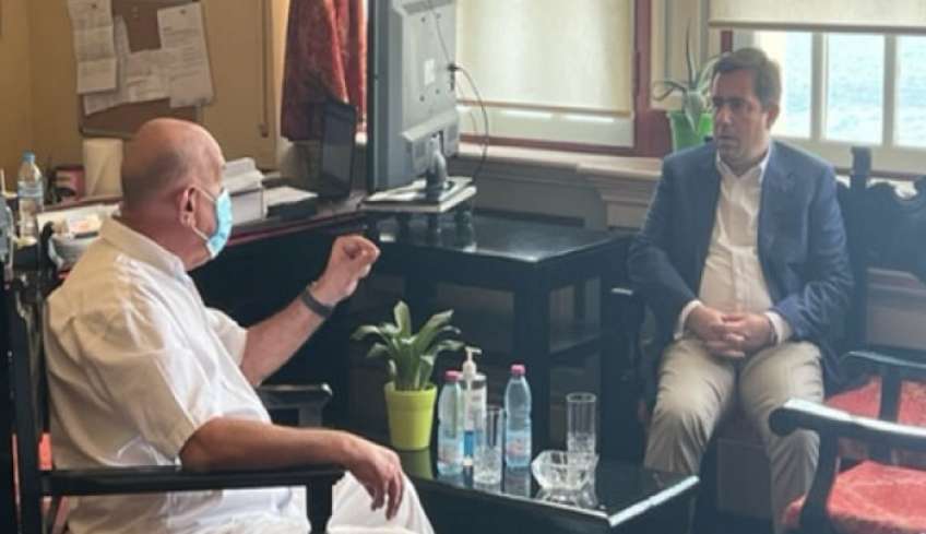 Τον Έπαρχο Κω – Νισύρου επισκέφτηκε ο Υπ. Μετανάστευσης Ν. Μηταράκης