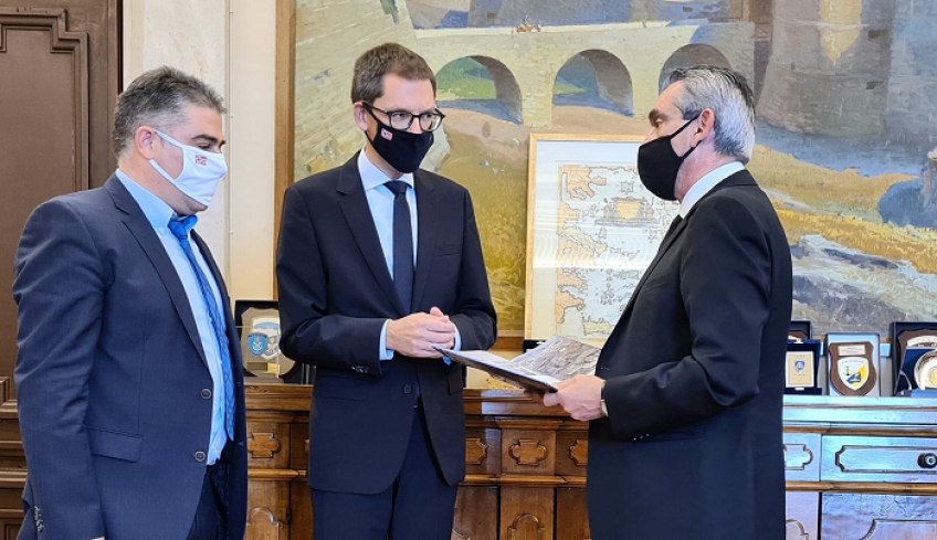 Γ. Χατζημάρκος: Συνάντηση με την ΑΕ Πρέσβη της Νορβηγίας στην Ελλάδα Frode Overland Andersen και τον Επίτιμο Πρόξενο της Νορβηγίας στην περιοχή μας Γιώργο Τσέλιο
