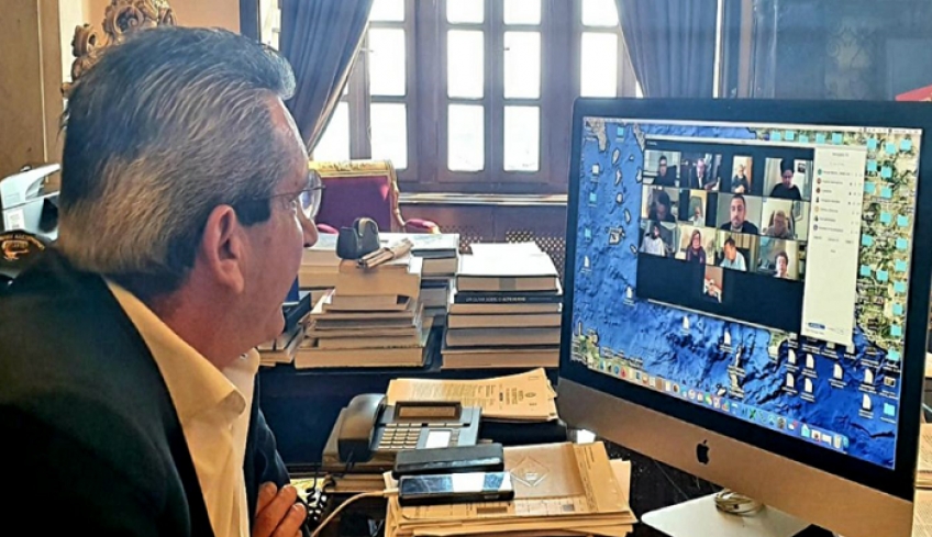 Γ. Χατζημάρκος τηλεδιάσκεψη: «Θα δαπανήσουμε οποιοδήποτε ποσό απαιτηθεί για να παραμείνουμε στην μάχη με όσα όπλα χρειαζόμαστε»