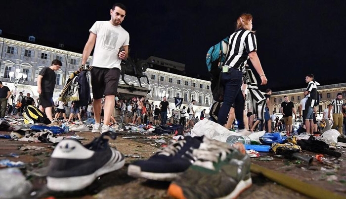 Συγκλονιστικά βίντεο: Η στιγμή που ποδοπατήθηκαν 1.000 οπαδοί της Γιουβέντους