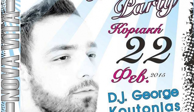 Μασκέ party στο "Nova Vita" στα desks ο Dj George Koutonias!