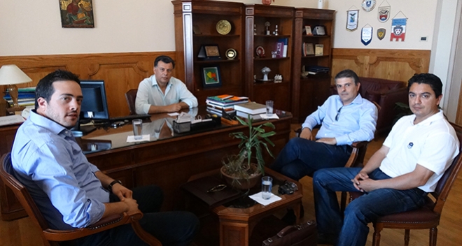 Συνάντηση Δημάρχου Κω με στελέχη των εταιριών Sky Express και Swiss Port