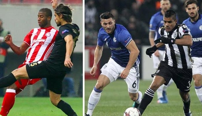 Europa League: Στην Τουρκία για την πρόκριση ο Ολυμπιακός, βαρύ το 3-0 για τον ΠΑΟΚ από τη Σάλκε