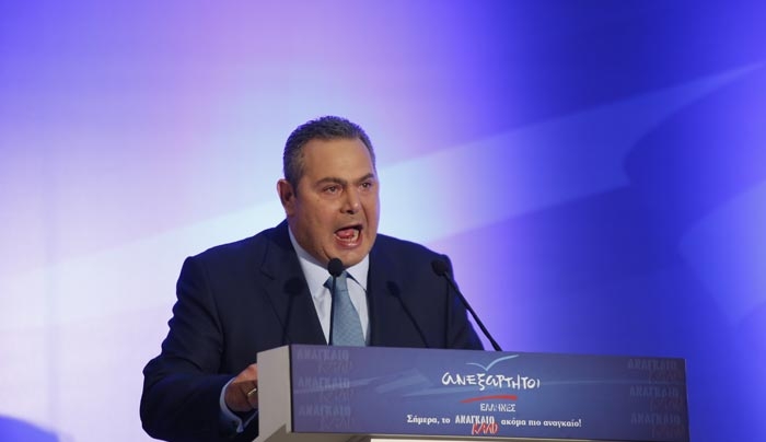"Βόμβα" Καμμένου: "Κάποιοι προσπάθησαν να εξαγοράσουν βουλευτές των ΑΝΕΛ"!