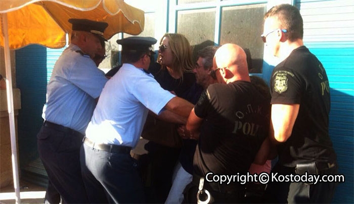 ΈΝΤΑΣΗ και σήμερα στο ΔΗΡΑΣ παρουσία ισχυρής αστυνομικής δύναμης! (Φωτό &amp; Βίντεο)