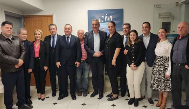 Τον υποψήφιο ευρωβουλευτή Αθαν. Εξαδάκτυλο υποδέχθηκε η τοπική Νέα Δημοκρατία