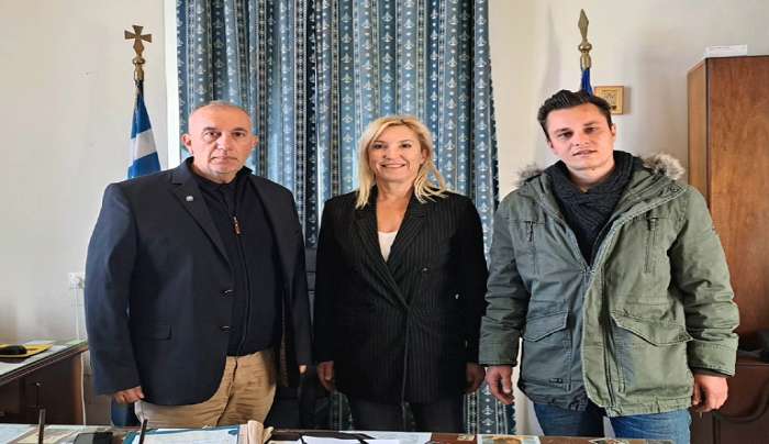 Συνάντηση της Ελευθερίας Φτακλάκη με τον Αστυνομικό Δ/ντη Β’ Δωδ/σου Θ. Καλαμάτα και την Ένωση Αστυνομικών Υπαλλήλων