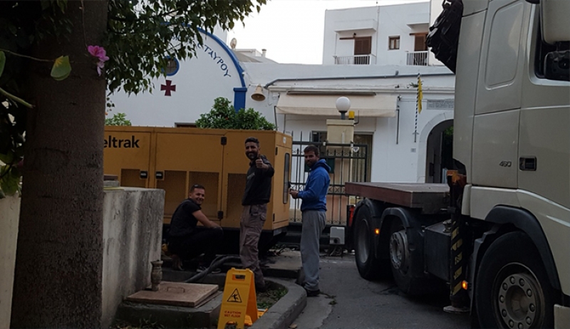 «Ευχαριστήριο για την δωρεάν μεταφορά του ηλεκτροπαραγωγού ζεύγους τροφοδοσίας του αξονικού τομογράφου του ΓΝ-ΚΥ Κω»