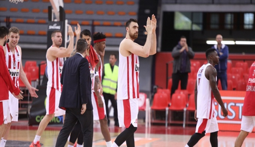 Ο Ολυμπιακός «έριξε» στην Α2 τον Κολοσσό Ρόδου με 95-74 στο ΣΕΦ