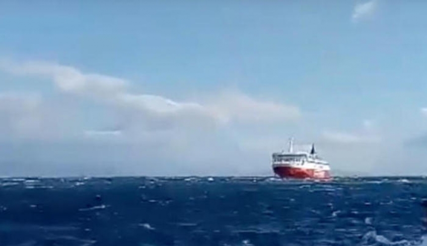 Εντυπωσιακή μανούβρα του Fast Ferries Andros στη Ραφήνα [βίντεο]