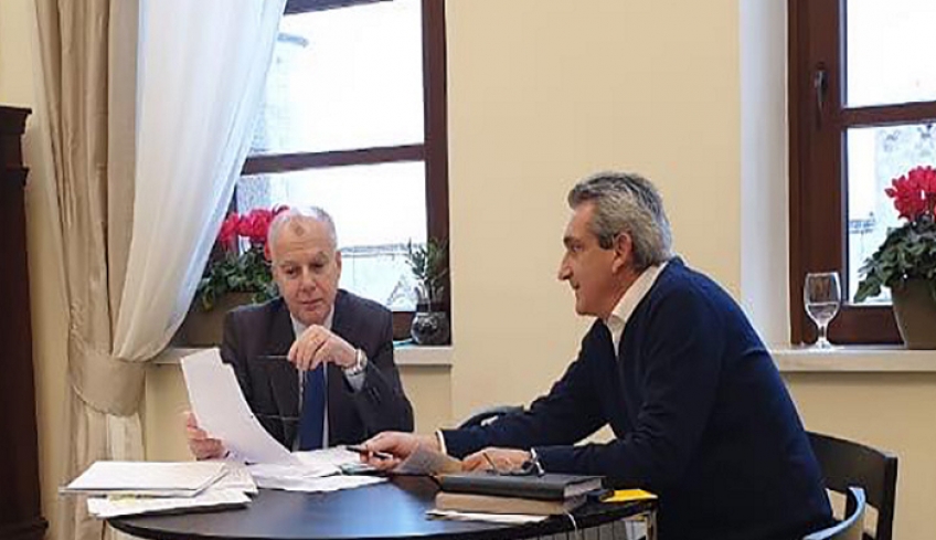 Μακρά συνεργασία του Δημάρχου Ρόδου Αντώνη Καμπουράκη με τον Περιφερειάρχη Νοτίου Αιγαίου Γιώργο Χατζημάρκο
