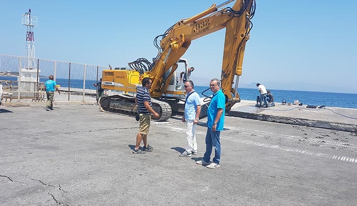 “Ξεκίνησαν τα έργα στο λιμάνι της Κω.”