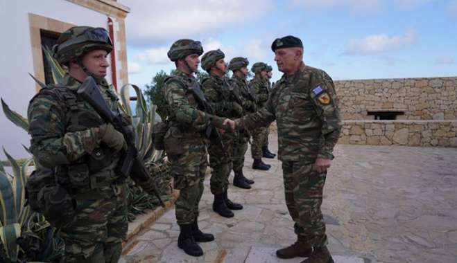 Περιοδεία του Α/ΓΕΕΘΑ Κ. Φλώρου σε Κάρπαθο, Καστελλόριζο, Γαύδο και Κρήτη