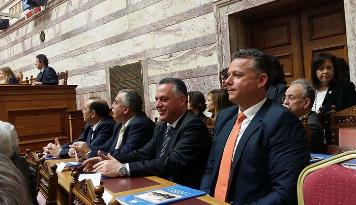 Στην Ειδική συνεδρίαση στη Βουλή για την ενσωμάτωση των Δωδεκανήσων  ο Γ. Κυρίτσης