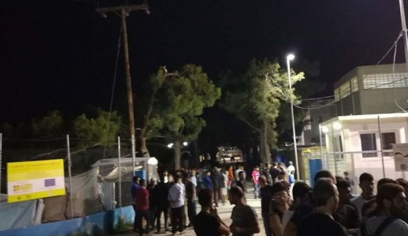 Νέες συμπλοκές στο κέντρο φιλοξενίας προσφύγων στα Διαβατά - ΒΙΝΤΕΟ