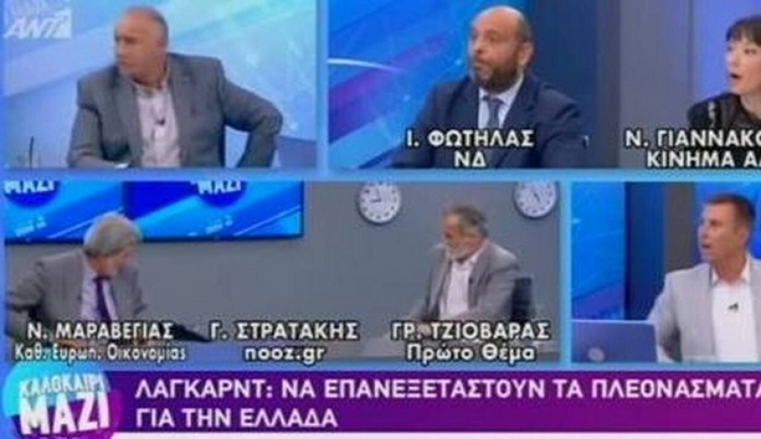 Χαμός στον ΑΝΤ1: Καλεσμένος έπεσε από την καρέκλα του on air (vid)