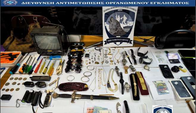 Εξαρθρώθηκε εγκληματική οργάνωση τα μέλη της οποίας διέπρατταν διαρρήξεις σε οικίες και καταστήματα στην Αττική