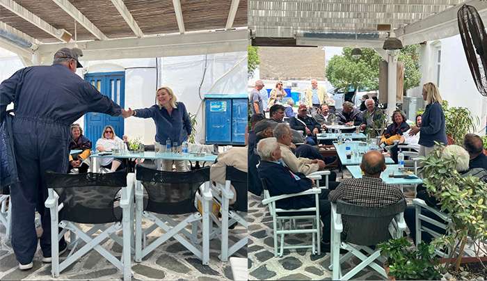 Θερμή υποδοχή της Ελευθερίας Φτακλάκη στην Αστυπάλαια