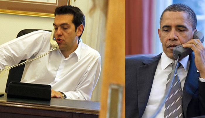 Τηλεφωνική επικοινωνία Τσίπρα - Ομπάμα