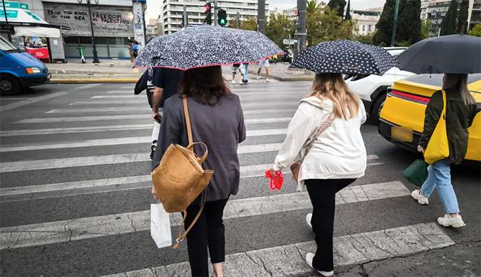 Καιρός σήμερα: Βροχές και ισχυρές καταιγίδες σε όλη την επικράτεια
