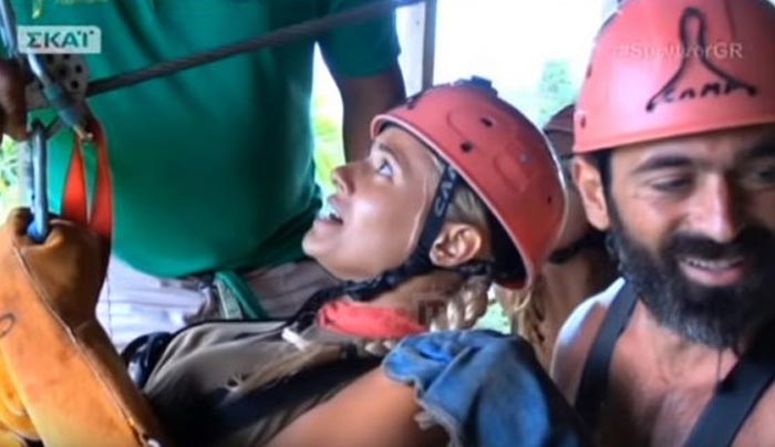 Survivor: Τρελό γέλιο με το zip line της Λάουρας - Πού πήγε η υψοφοβία; [βίντεο]