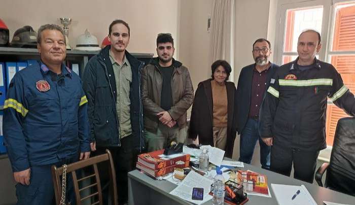 Περιοδεία ΚΚΕ Ν. Δωδεκανήσου στις Πυροσβεστικές Υπηρεσίες