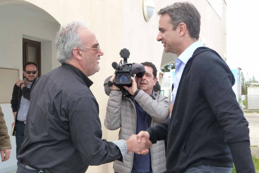 Επίσκεψη Κυριάκου Μητσοτάκη σε Ε.Α.Σ. Νάξου