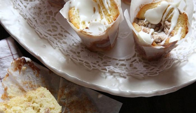 Muffins με τραγανή γέμιση
