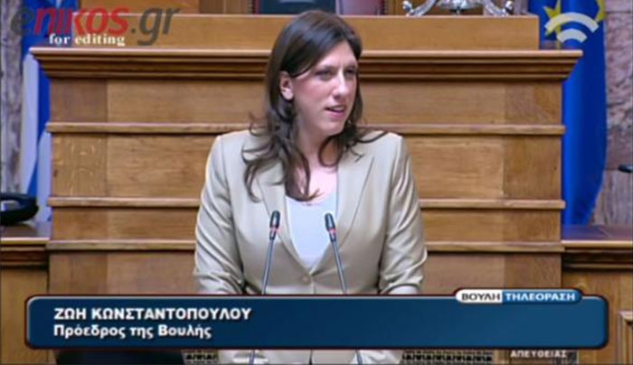 Κωνσταντοπούλου: Πήγαμε σε ταπεινό ταβερνάκι... (Βίντεο)