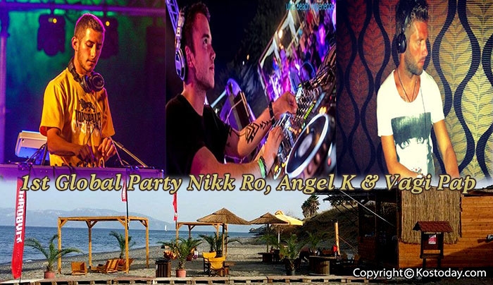 Beach Party από το "Global Cafe" με Nikk Ro, Angel K &amp; Vagi Pap στις 02/08!