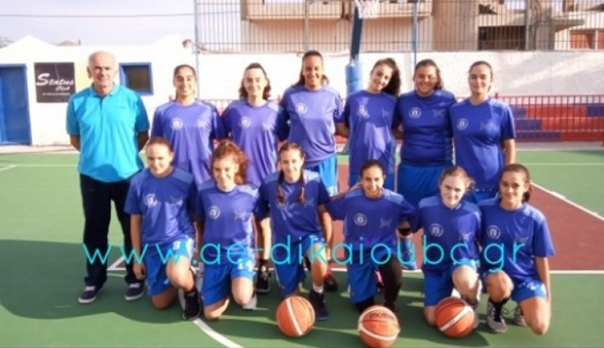 Κορασίδες: Δεύτερη νίκη για την Α.Ε Δικαίου