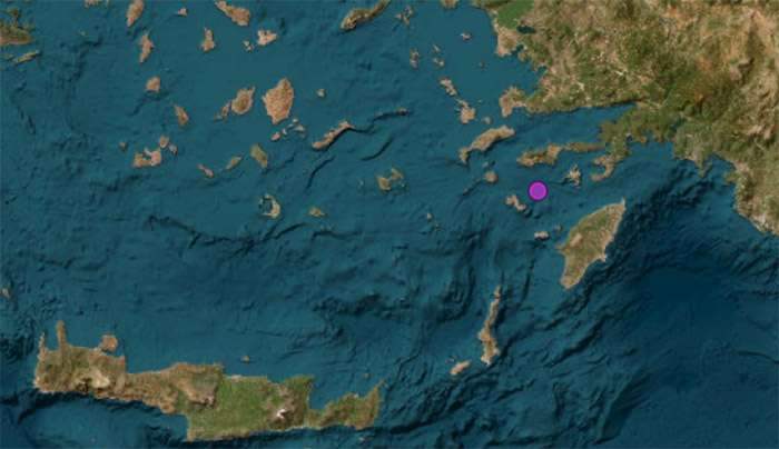 Σεισμική δόνηση 4.1 βαθμών της κλίμακας Ρίχτερ δυτικά της Ρόδου